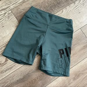 VS Pink Teal Logo Bike Shorts